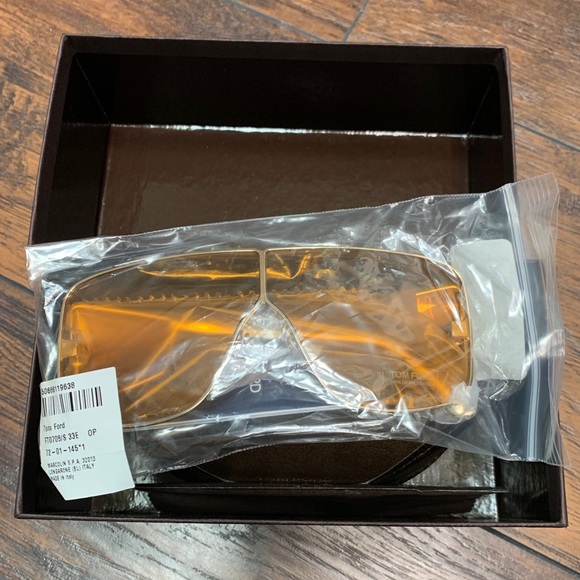 Tom Ford 48mm Metal Aviator Polarized Sunglasses - Picture 8 of 9